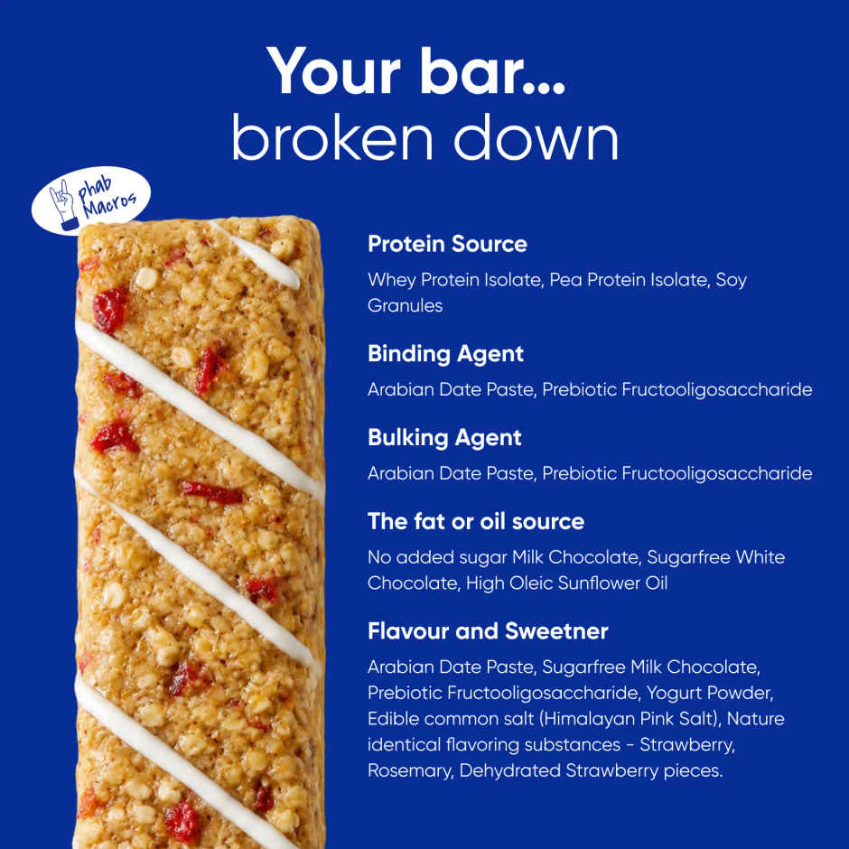 Phab 11g Protein Bar - Strawberry & Greek Yogurt