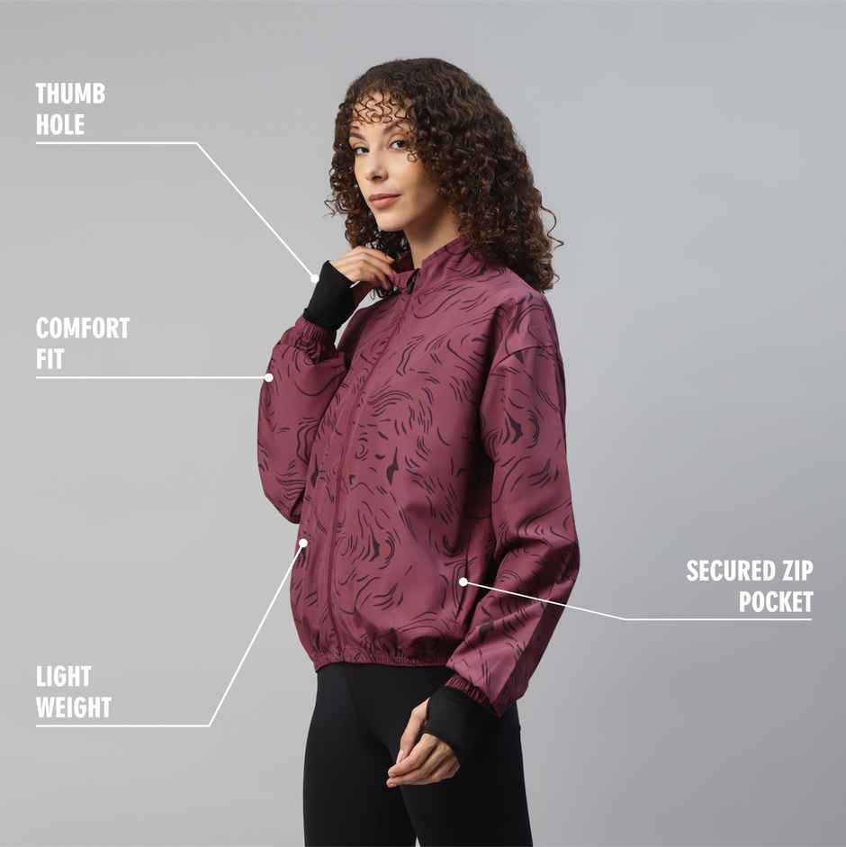Dida Women's Sports Jacket | Regular Comfortable Stretchable Dry-Fit | D.Rose - M