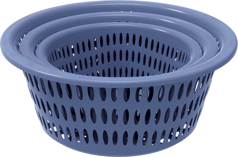All-Time Easy Round Basket Set |3-Piece (Colour May Vary)