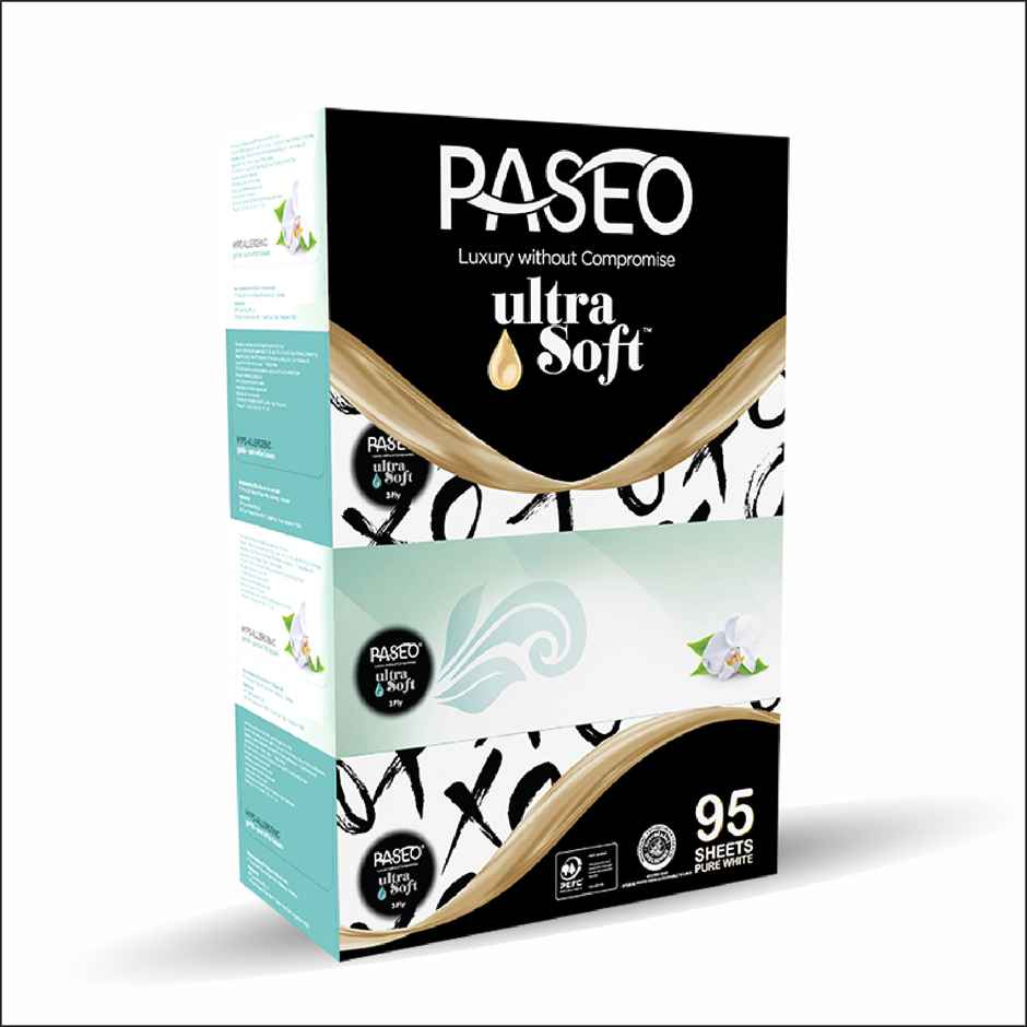 Paseo Facial Tissue XOXO Hypoallergenic 95 Pulls