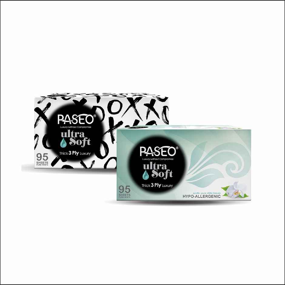 Paseo Facial Tissue XOXO Hypoallergenic 95 Pulls