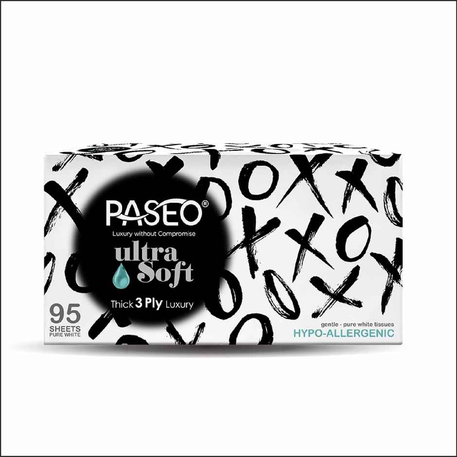 Paseo Facial Tissue XOXO Hypoallergenic 95 Pulls