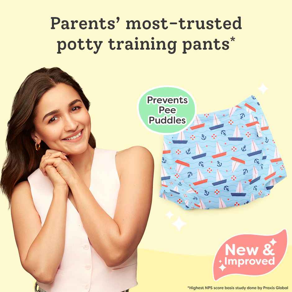 SuperBottoms Pack of 3 Potty Training Padded Underwear (2-3Y) for Mess-free Diaper free time