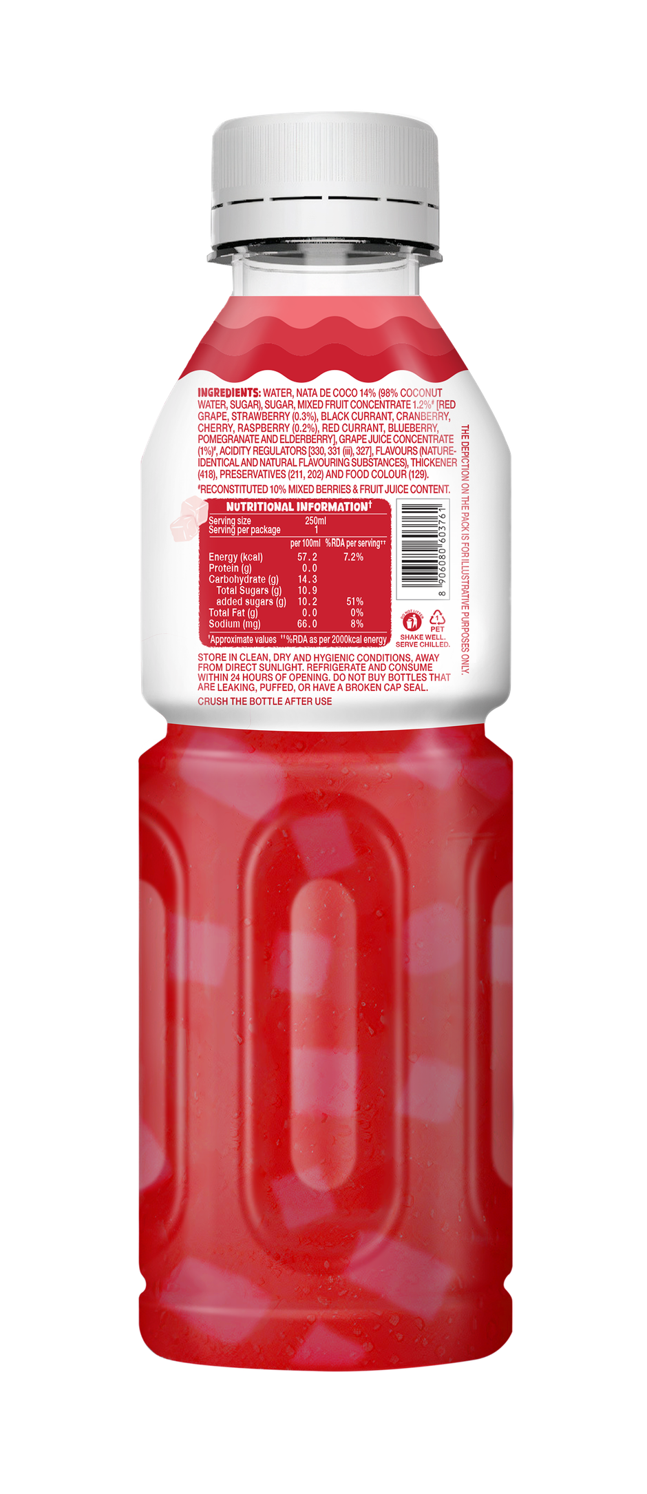 Paper Boat Nata De Coco - Mixed Berries PET