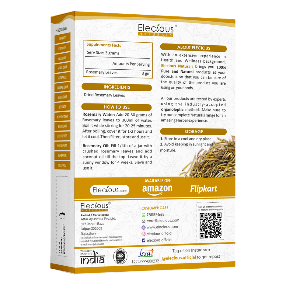 Elecious Naturals Rosemary Leaves for Hair