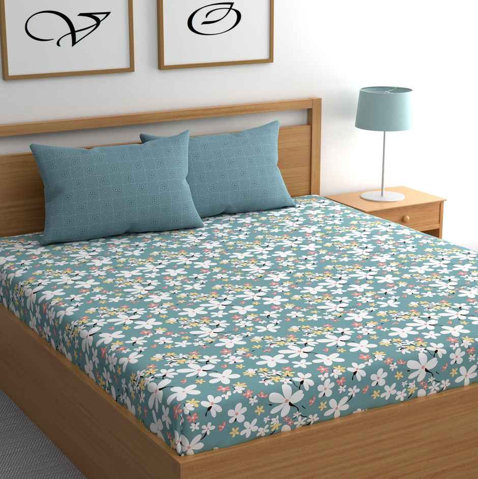 CHHAVI INDIA King Size Bedsheet With 2 Pillow Covers | Design Kb818