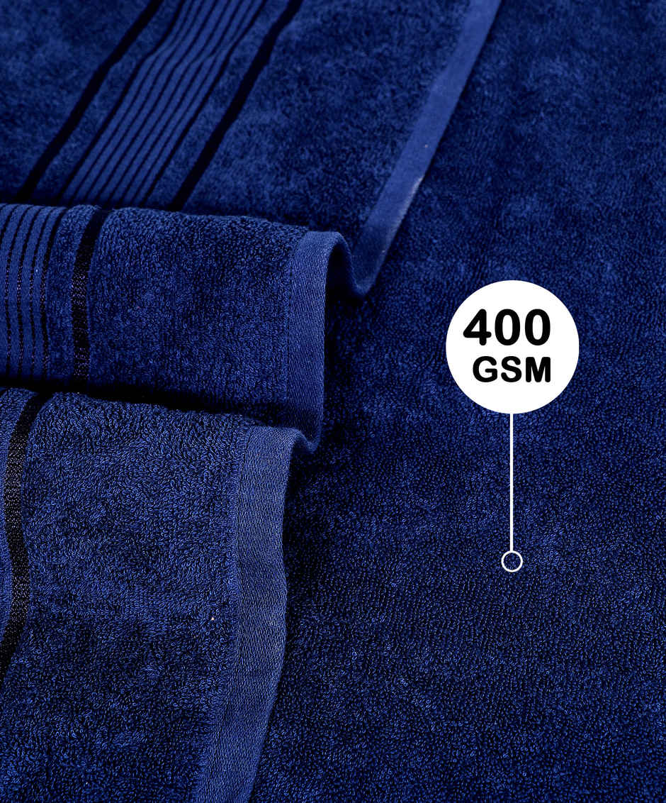 Dream Living Pure Cotton Hand Towel 400 Gsm | Navy - 40 x 60 cm