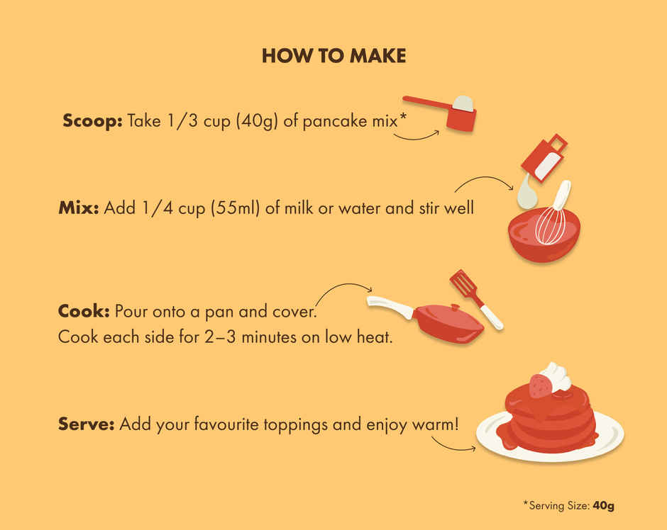 Cosmix Protein Pancake Mix Vanilla, 8g Protein