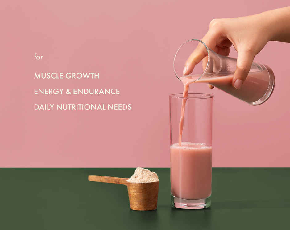 Cosmix No-Nonsense Plant Protein Mahabaleshwar Strawberry, 23g Protein