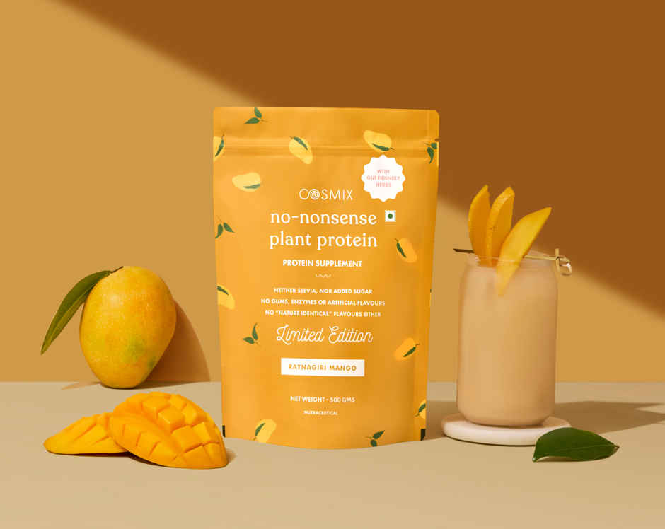 Cosmix No-Nonsense Plant Protein Ratnagiri Mango, 23g Protein