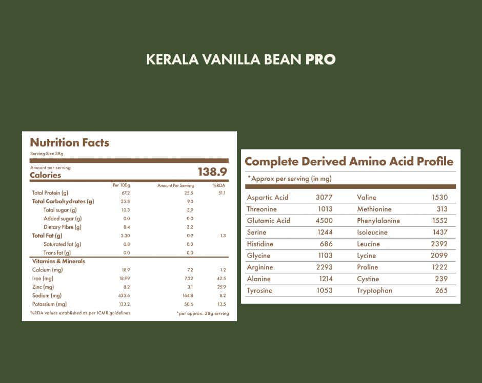 Cosmix No-Nonsense Pro Plant Protein Kerala Vanilla Bean, 26g Protein