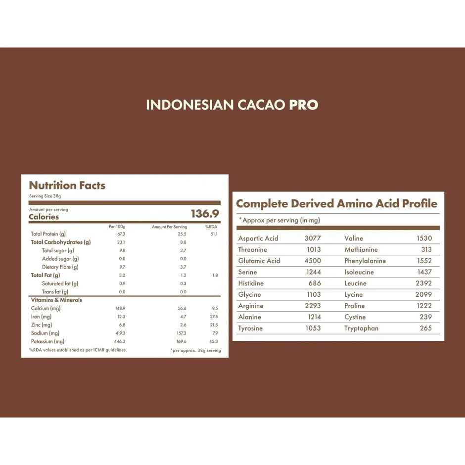 Cosmix No-Nonsense Pro Plant Protein Indonesian Cacao, 26g Protein