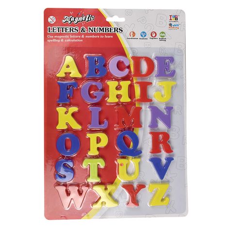 Itoys Magnetic Alphabets & Numbers(Colour May Vary)