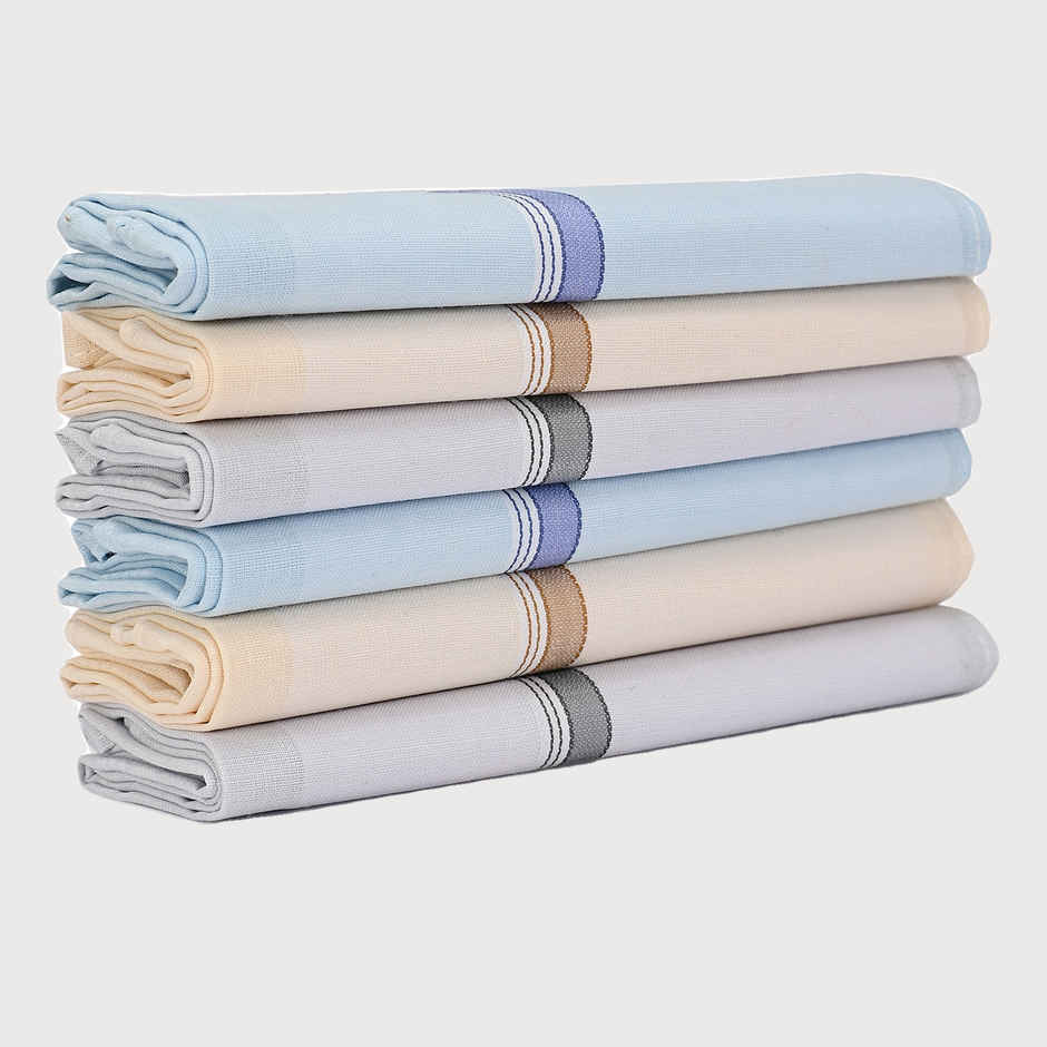 Calvadoss Men's Solid Ultra Premium Handkerchiefs | Cal6H5103Cxc | Multicolor