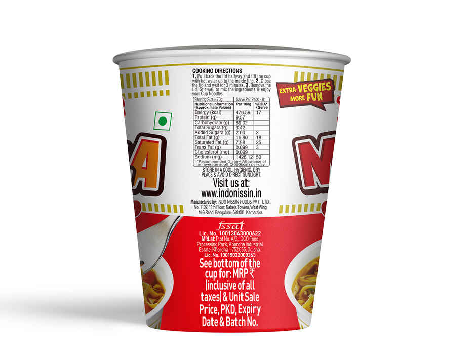 Nissin Cup Mazedaar Masala(70gms) & Indo Nissin Pokemon Ramen Fun Masala | Flavorful Instant Noodles(45gms) Combo