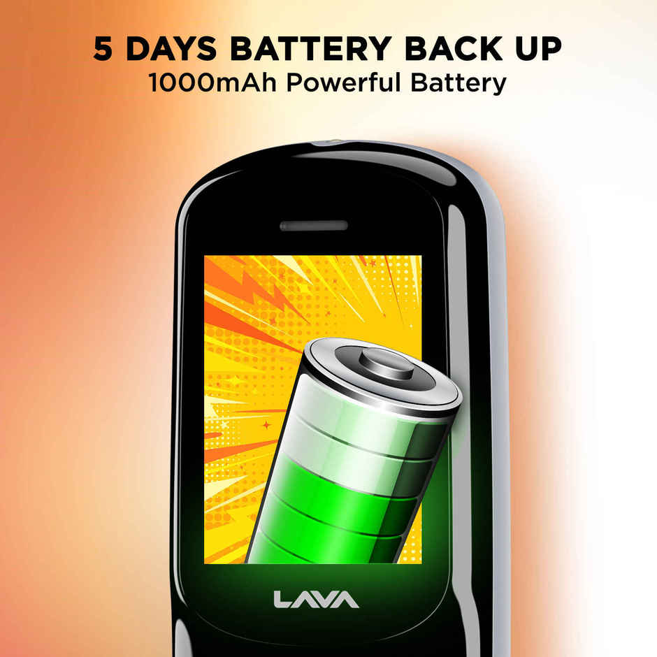 Lava A1 Josh with BOL Feature Dual Sim Keypad Mobile Phone | Long-Lasting Battery | Black