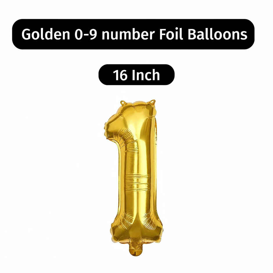 Number 1 Foil Balloon | Birthday Decoration | Party Needs | Propcon