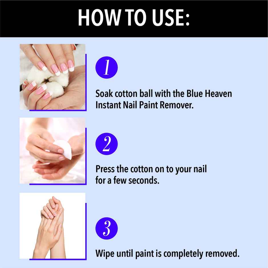 Blue Heaven Instant Nail Paint Remover