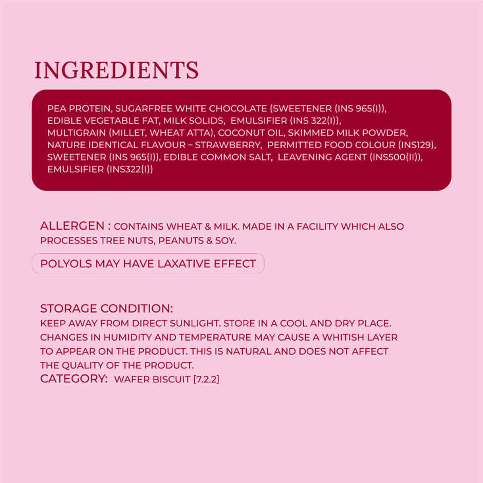 Stroom Strawberry Protein Wafer Bar