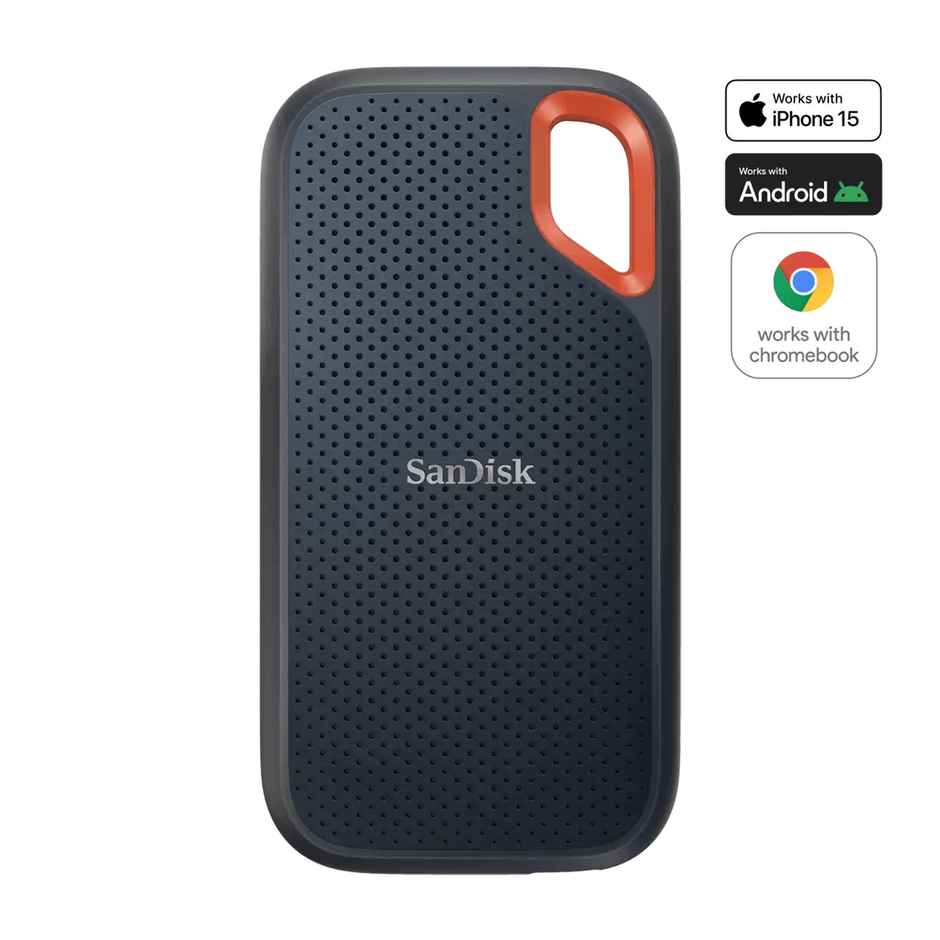 Sandisk Extreme Portable Ssd 1050Mb/S R, 1000Mb/S W, Pc, Mac & Smartphone Compatiable, 2Tb - Black