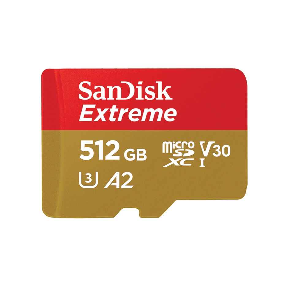 Sandisk Extreme Microsd Uhs I Card 512Gb For 4K Video,190Mb/S Read, 130Mb/S Write
