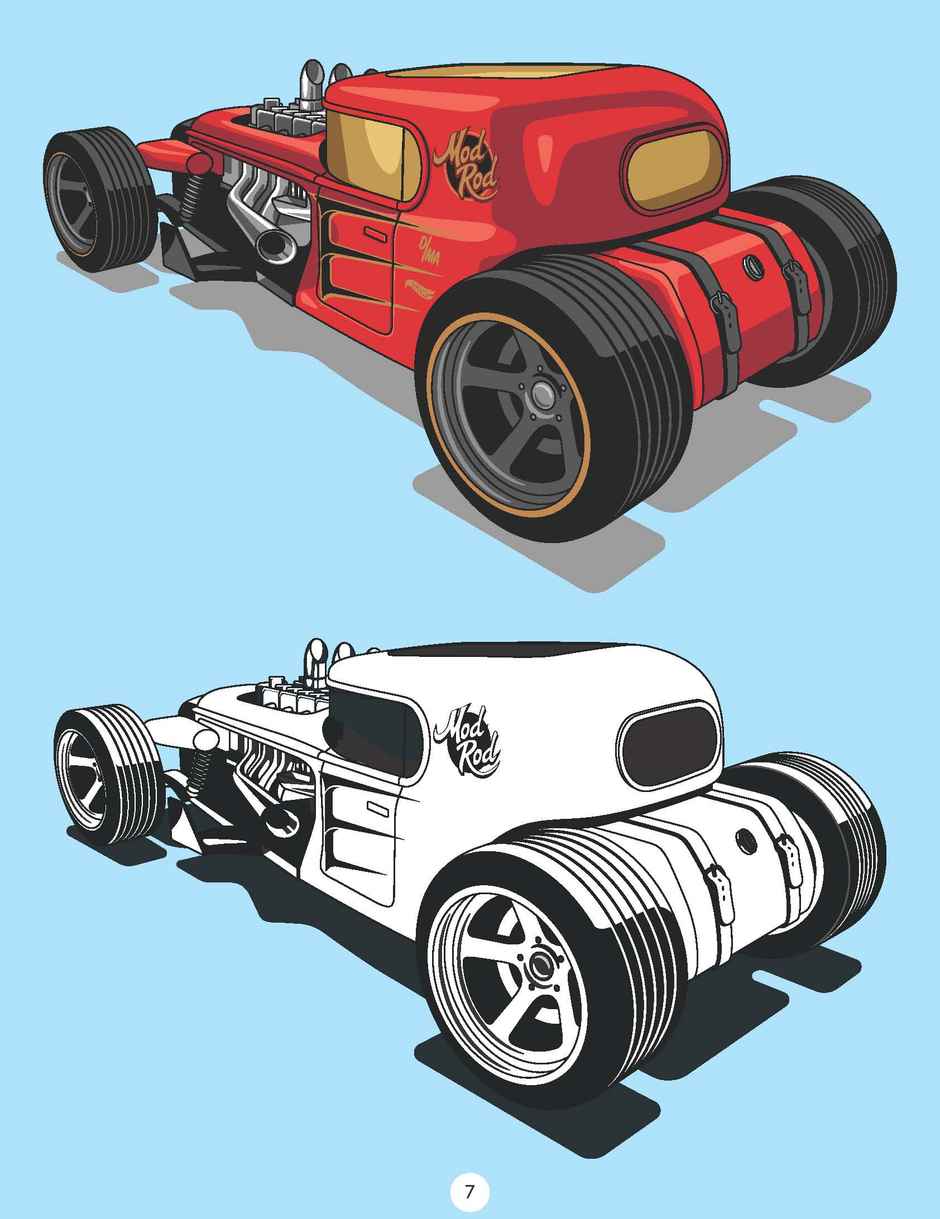Hot Wheels Copy Colouring Book for Kids