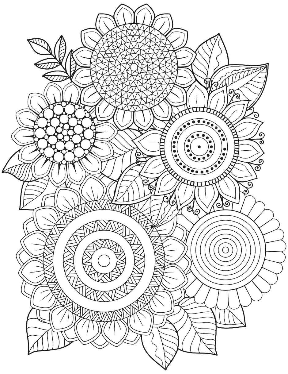 Dreamland Flowers Adult Colouring Book