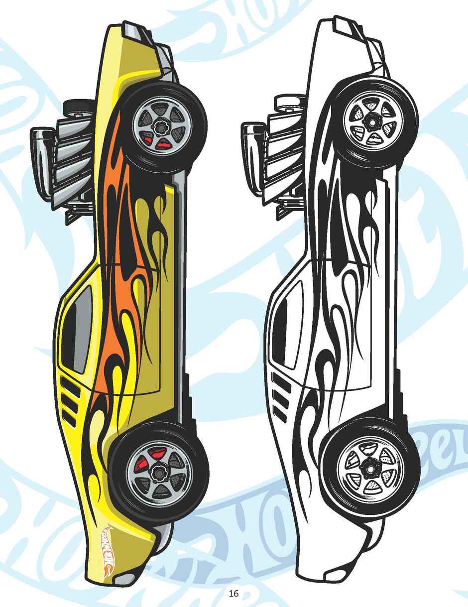 Hot Wheels Copy Colouring Book for Kids
