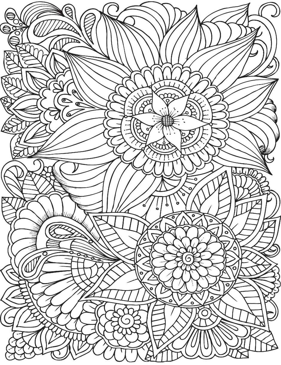 Dreamland Flowers Adult Colouring Book