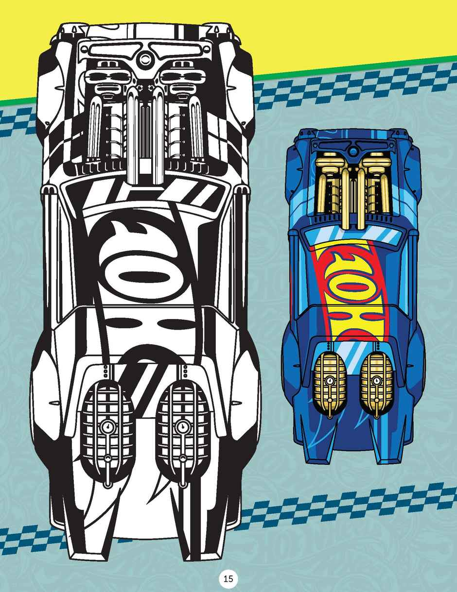 Hot Wheels Copy Colouring Book for Kids
