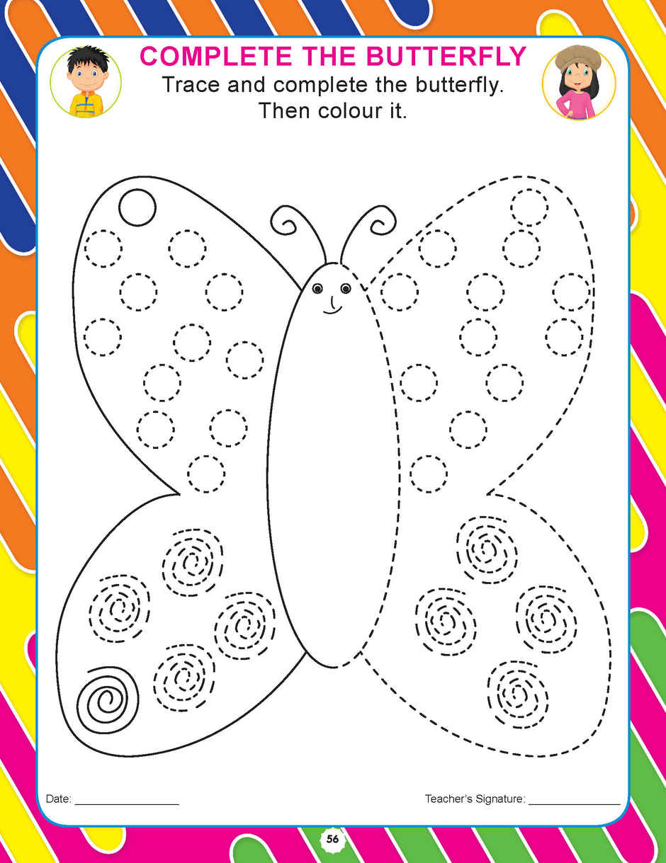 Dreamland Nursery Pattern Writing Book for Kids