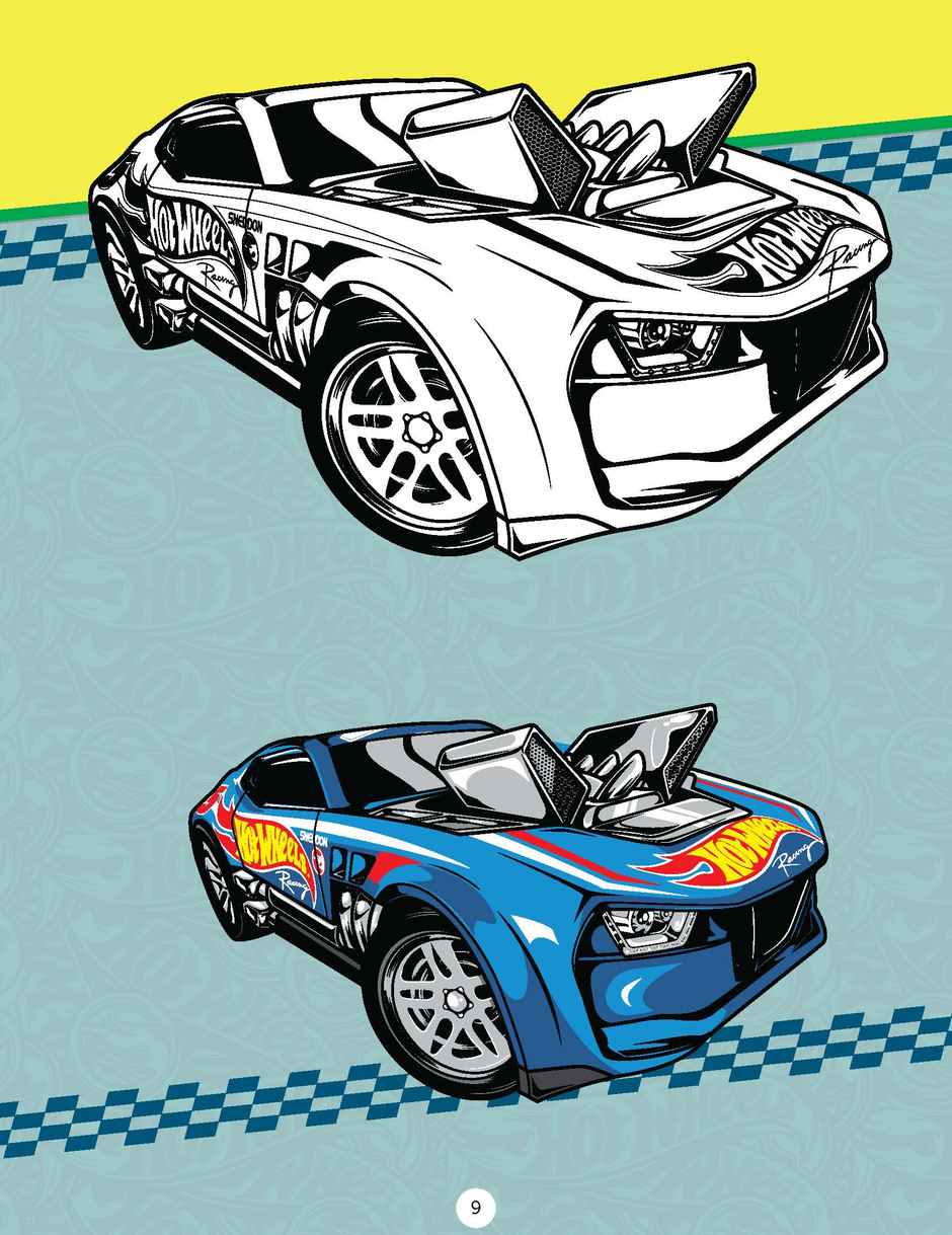 Hot Wheels Copy Colouring Book for Kids