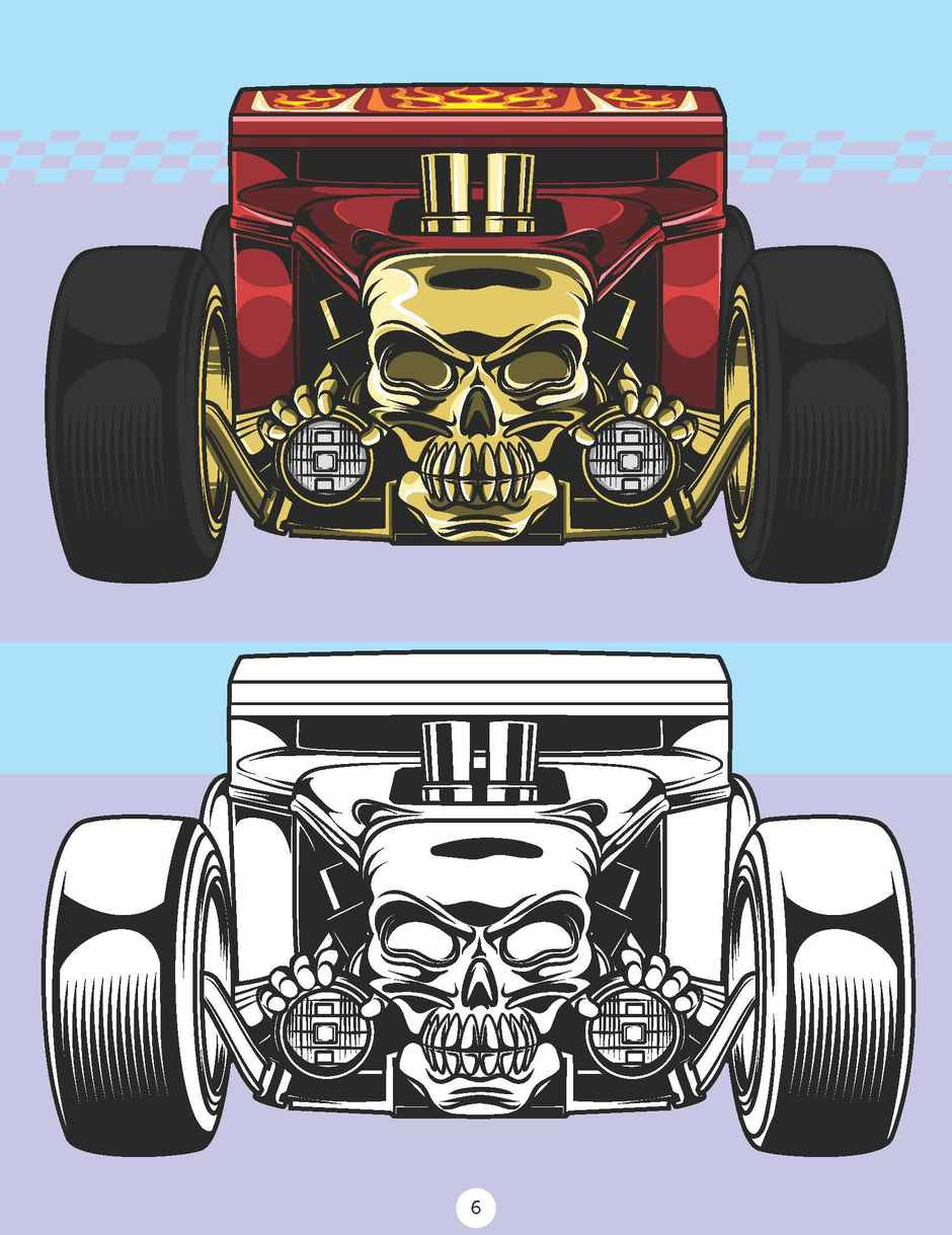 Hot Wheels Copy Colouring Book for Kids