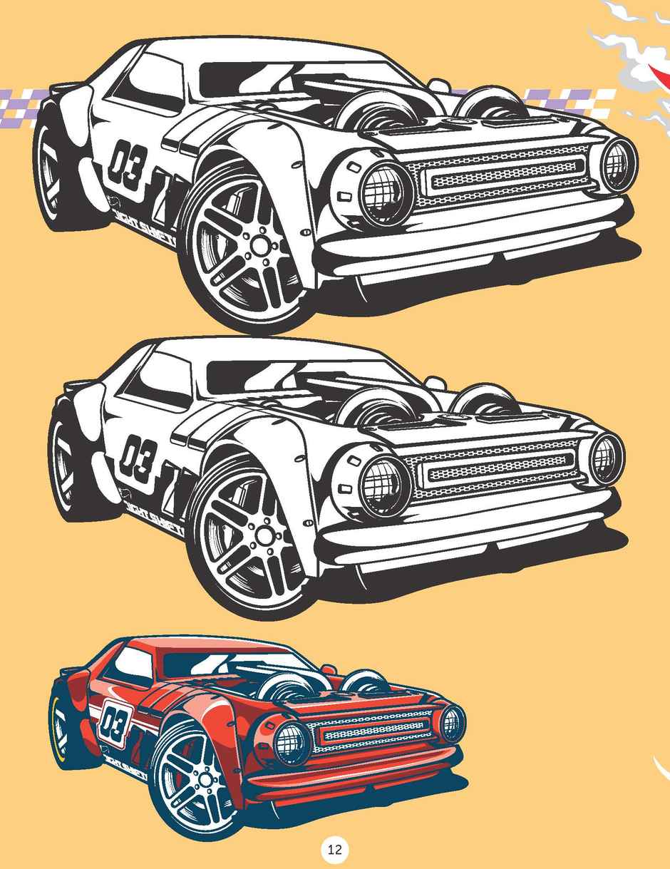 Hot Wheels Copy Colouring Book for Kids
