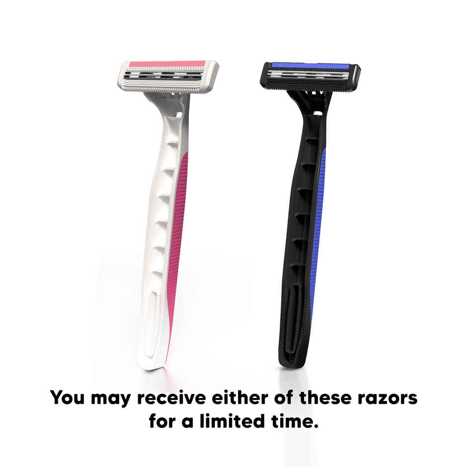 LetsShave Evior 2 Plus Disposable Razor for Women | Twin Blade Shaving Razor