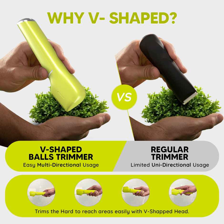 LetsShave Private Part Trimmer for Men | Waterproof and Skin-Safe | 90 Min Runtime