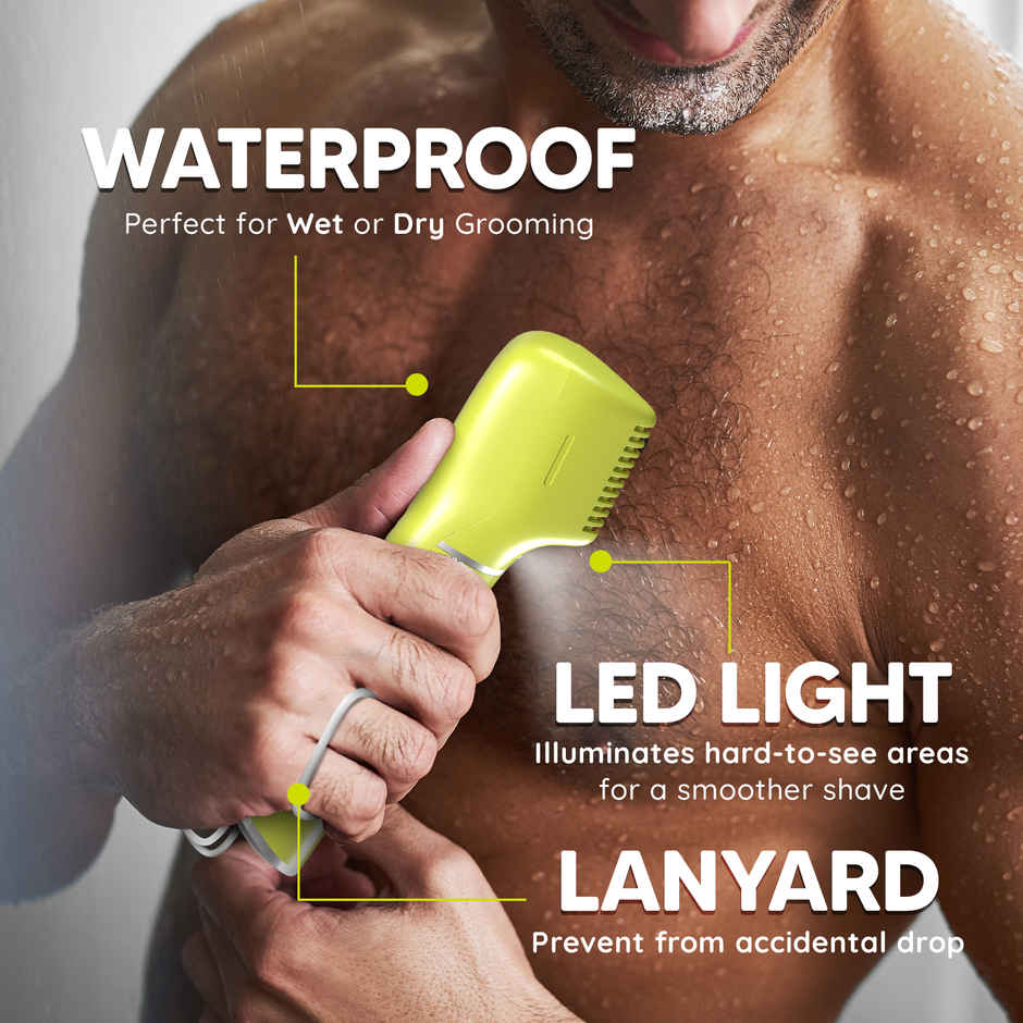 LetsShave Private Part Trimmer for Men | Waterproof and Skin-Safe | 90 Min Runtime