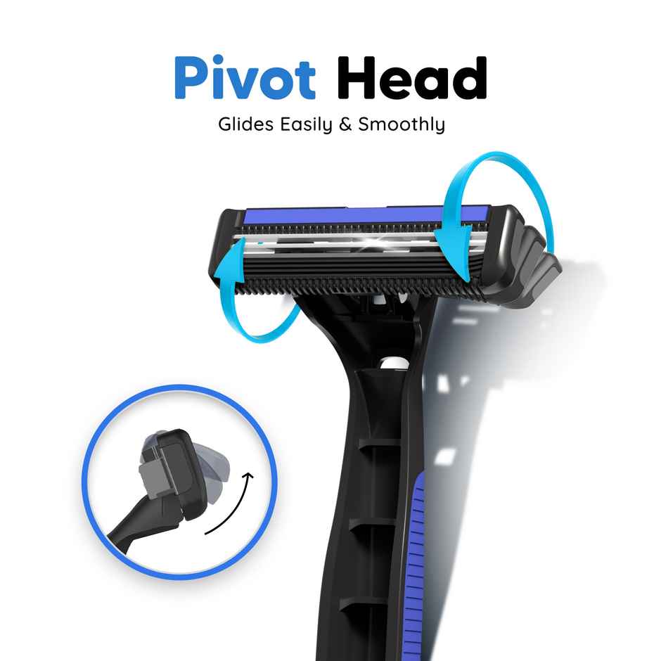 LetsShave Pro 2 Plus Disposable Twin Blade Shaving Men's Razor