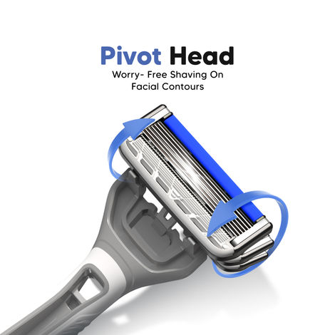 LetsShave Pro 6 Portable Razor | World's First 6-Blade Razor for men