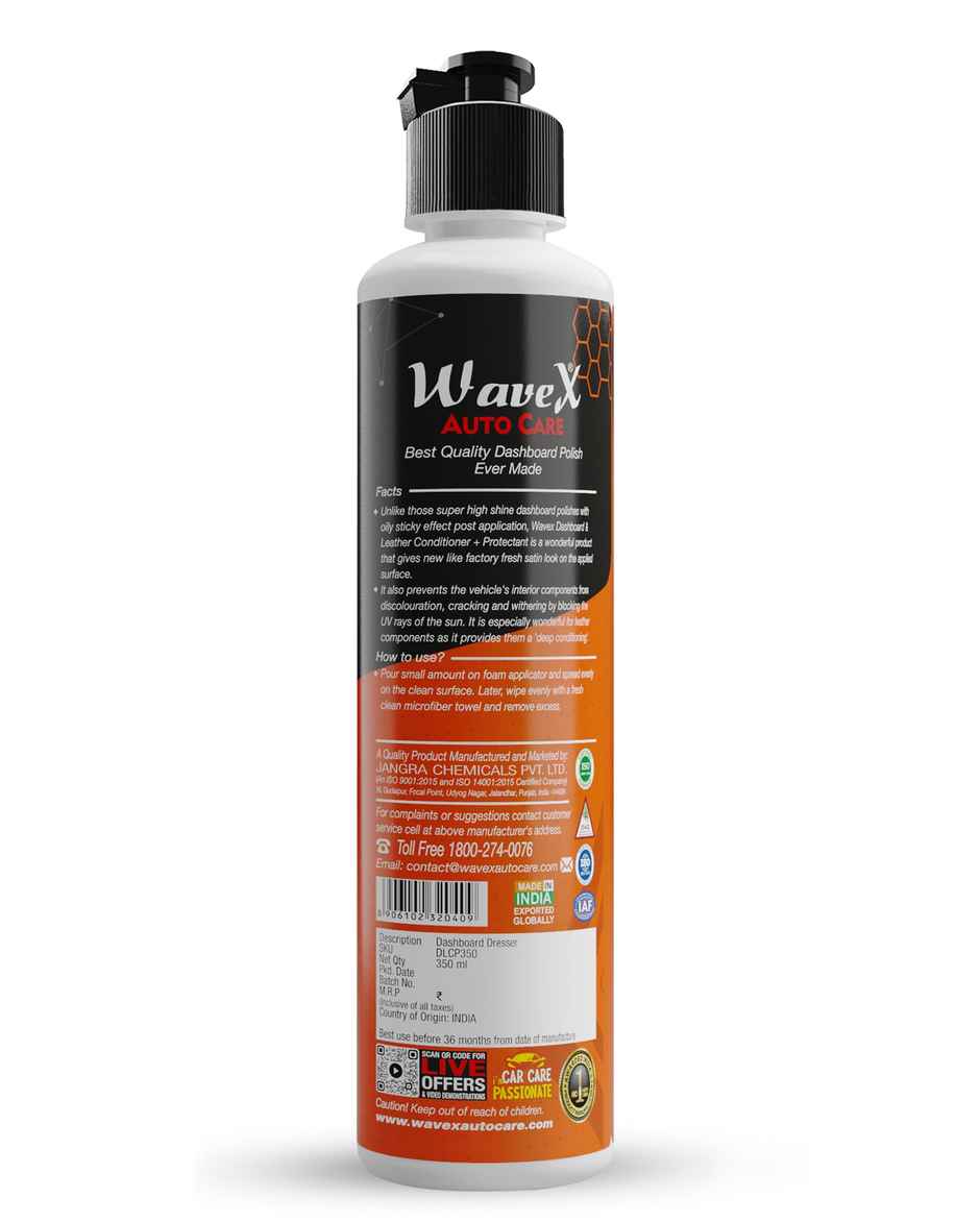 Wavex Leather Conditioner and Protectant for Car Dashboard Polish