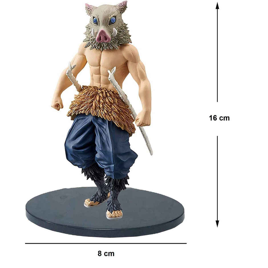 Awestuffs Inosuke Demon Slayer Action Figure Limited Edition for Car Dashboard