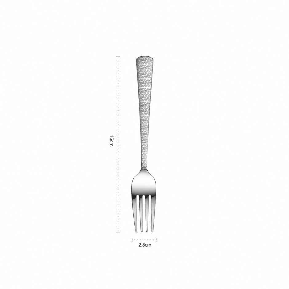 Petals 6Pcs Stainless Steel Laser Etched 16 Cm Master Baby Fork