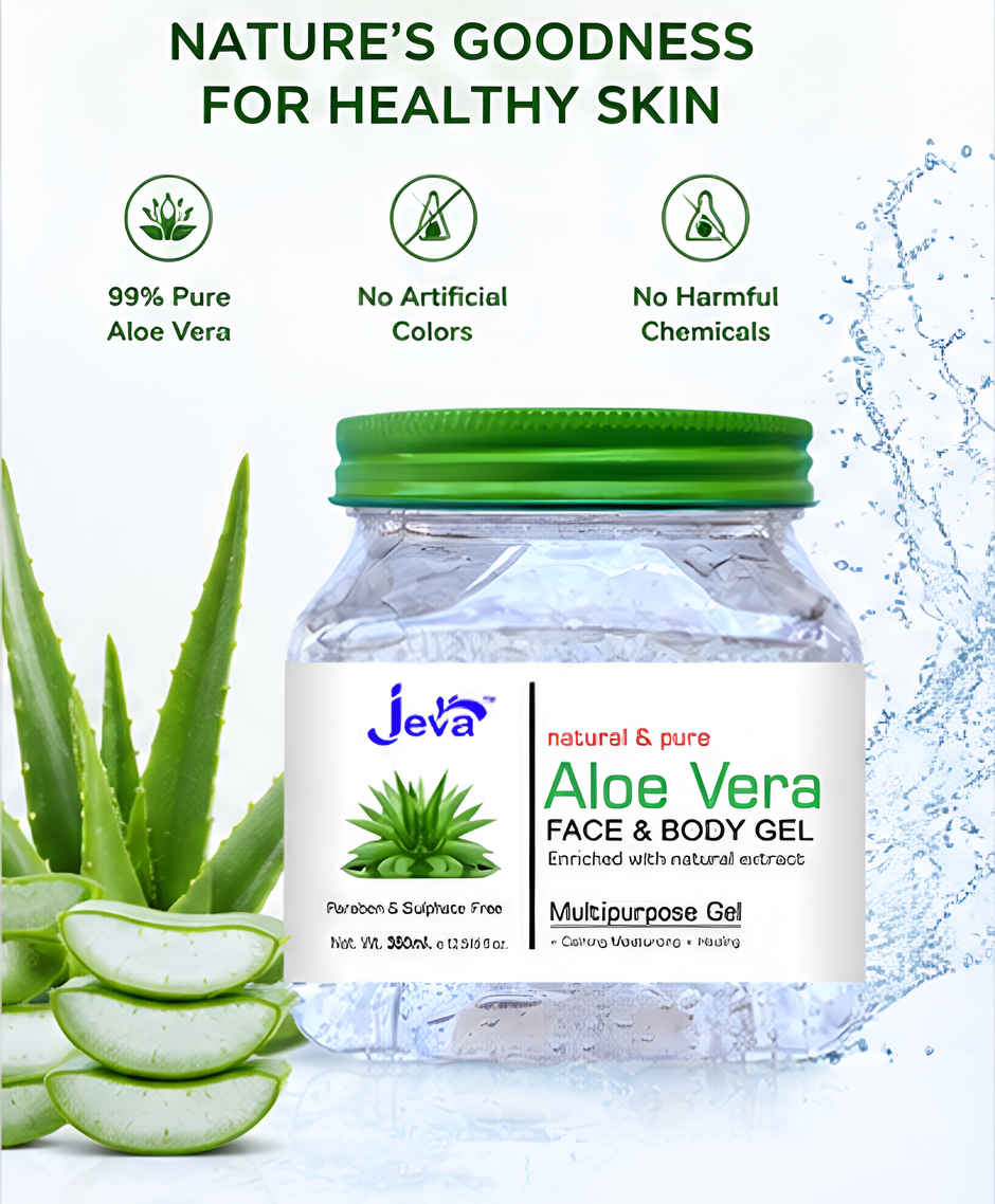 Jeva Natural & Pure Alovera Face & Body Gel