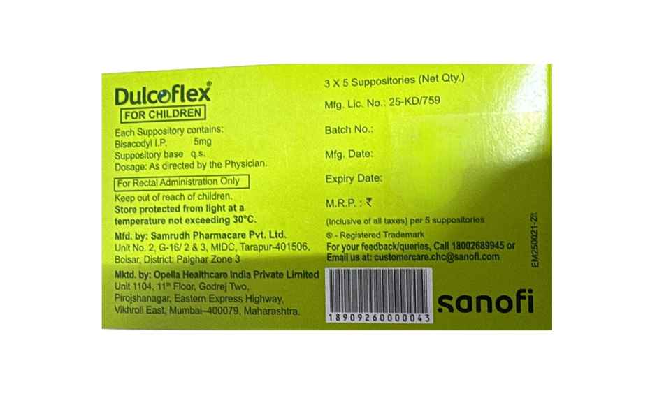 Dulcoflex 5mg Suppository