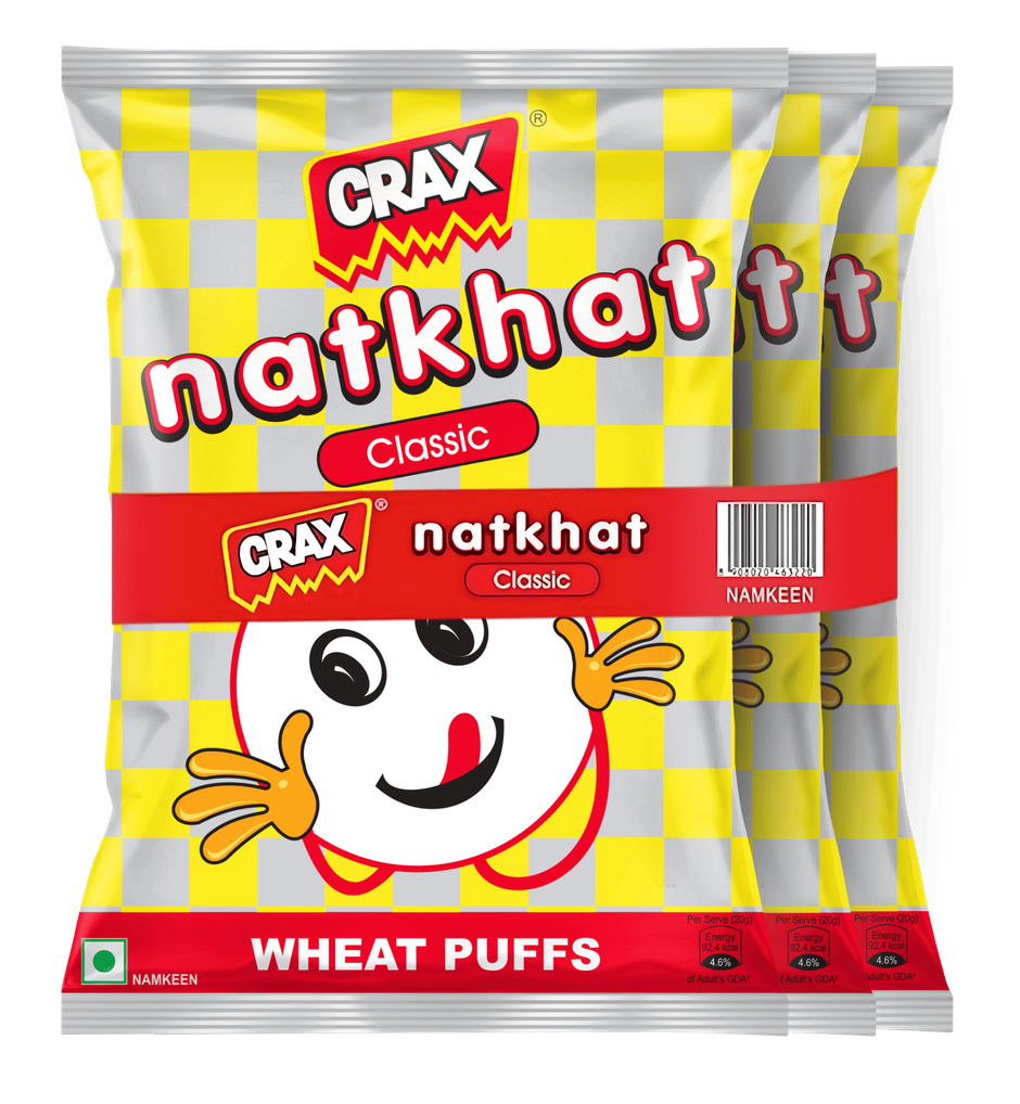 Crax Natkhat Classic Wheat Puff Snacks Combo