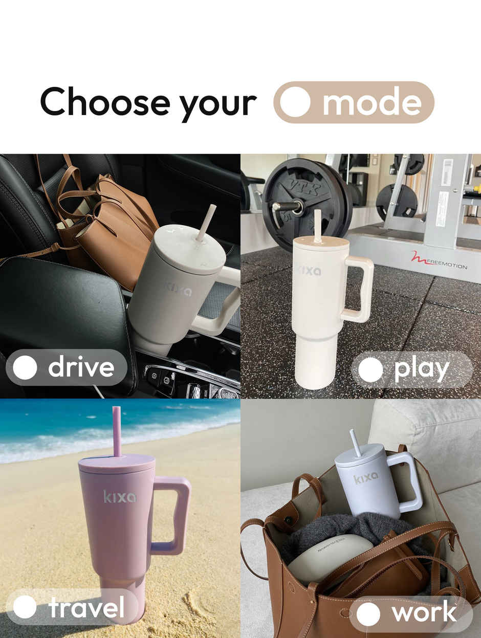 Kixa 1.2 L Insulated and Leakproof Oasis Tumbler With Lid And Straw | Forest Green