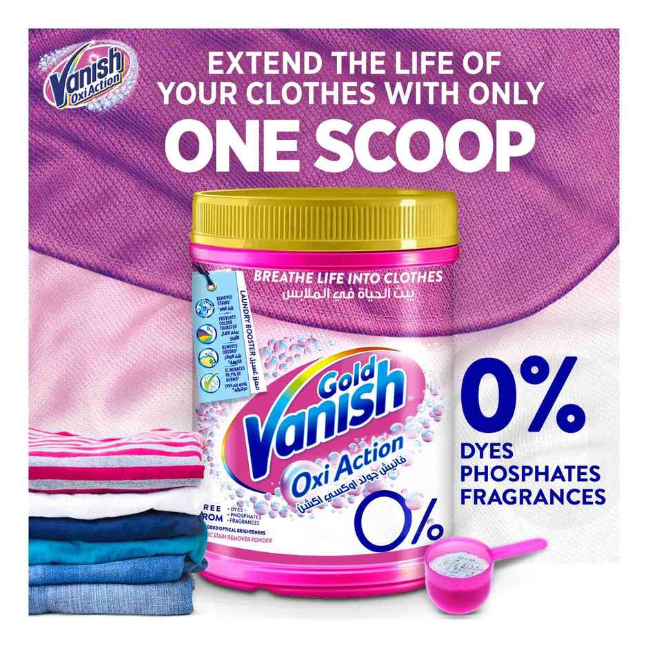 Vanish Gold Oxi Action Fabric Stain Remover Powder | Pink