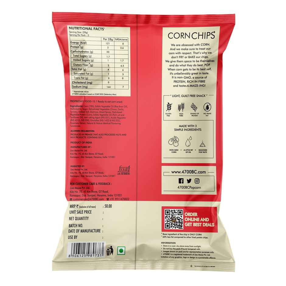 4700BC Chips+ Hawaiian Barbeque Popped Corn-Based