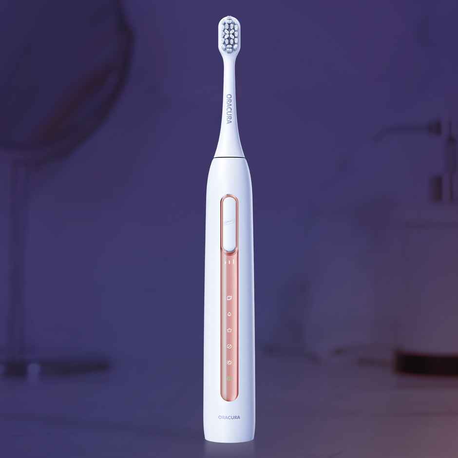 Oracura Sb300 Sonic Smart Rechargeable Electric Toothbrush Peach