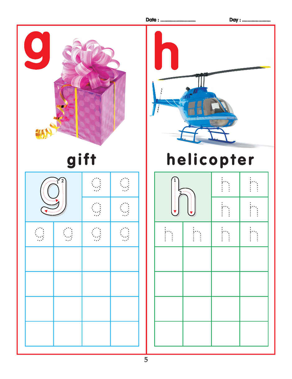 Dreamland ABC Small Letters Writing Practice Book for Toddlers Age 2 to 5